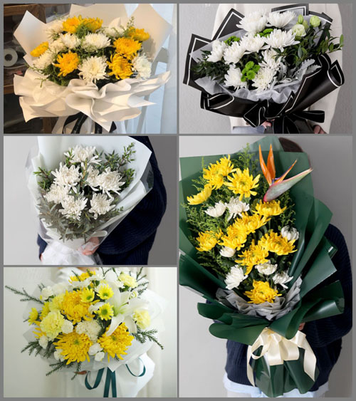 广东揭阳市普宁市麒麟镇月屿村白事花束代送